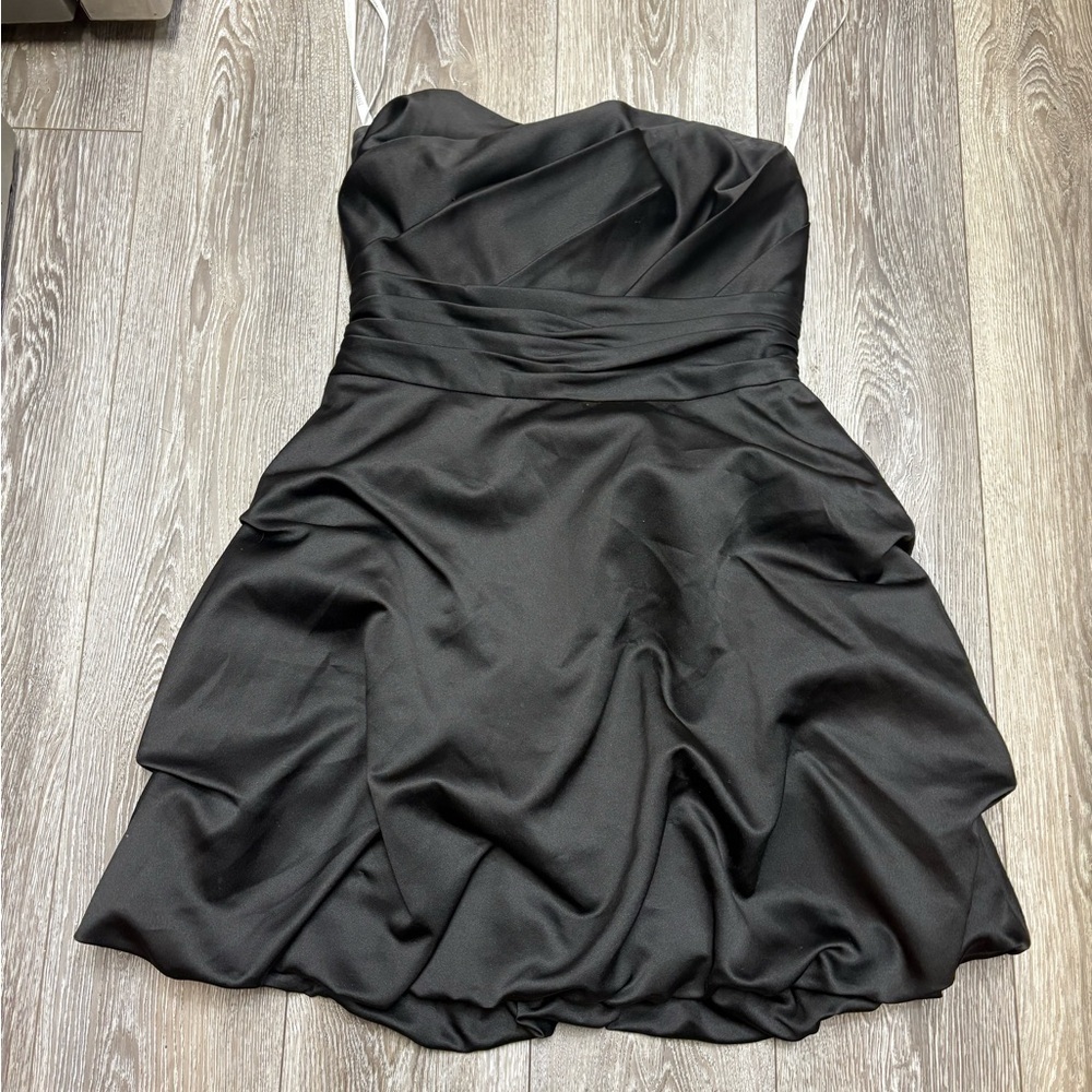 Davi’s Bridal  Elegant Black Strapless Dress